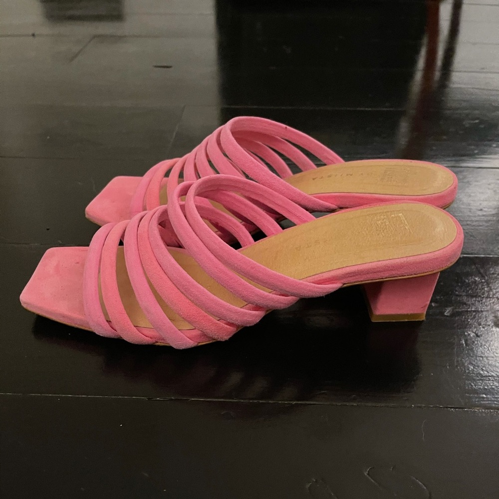MIISTA PInk Suede Sandals 7